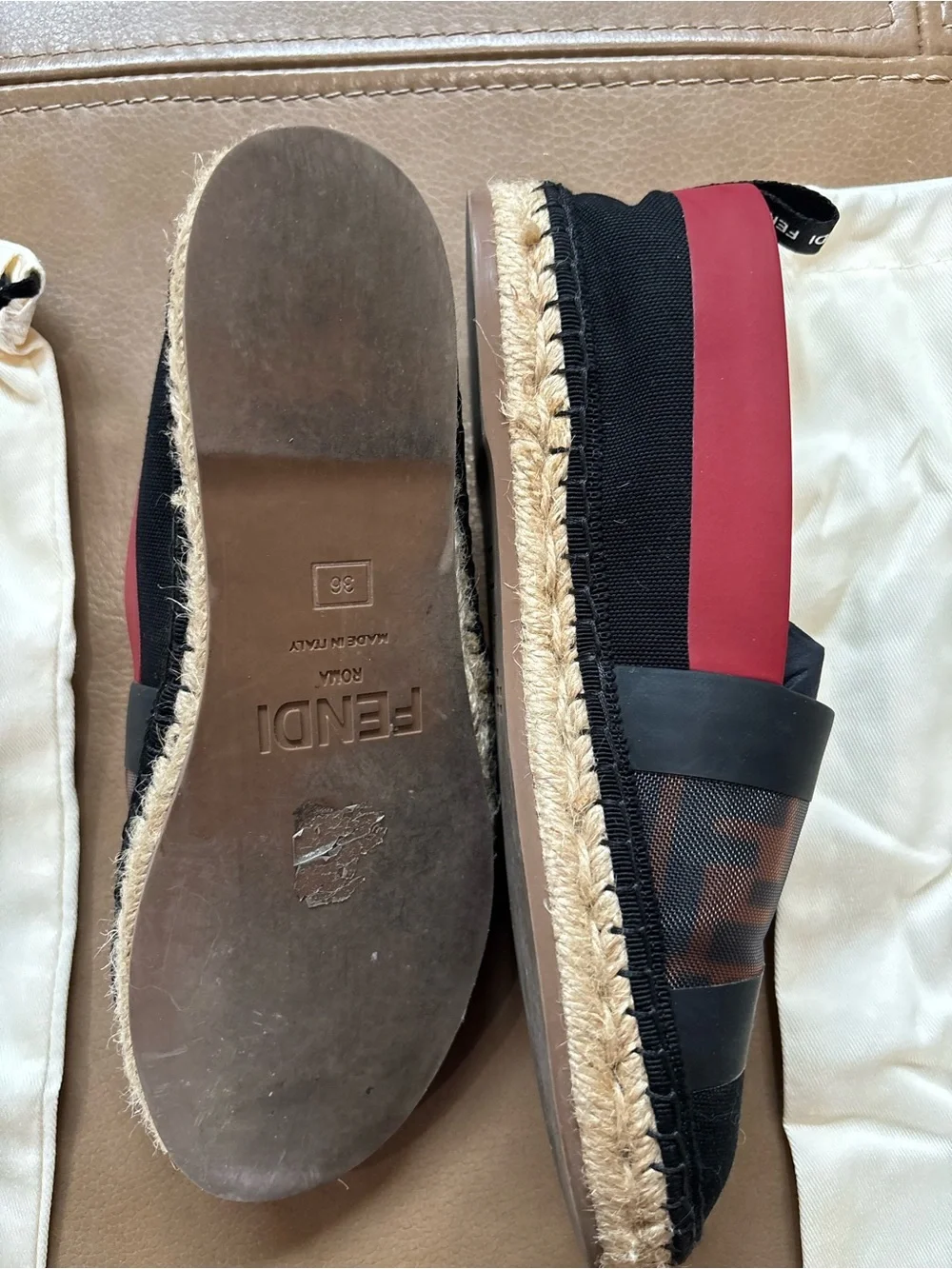 Fendi espadrille flats